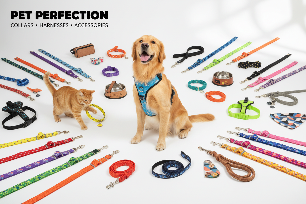 Pet Collars,Harnesses and Accessories