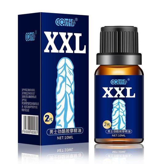 Men's Massage Essential Oil Sex Product Goods Guarantee 100, Talent XXl essential oil bottle and packaging.